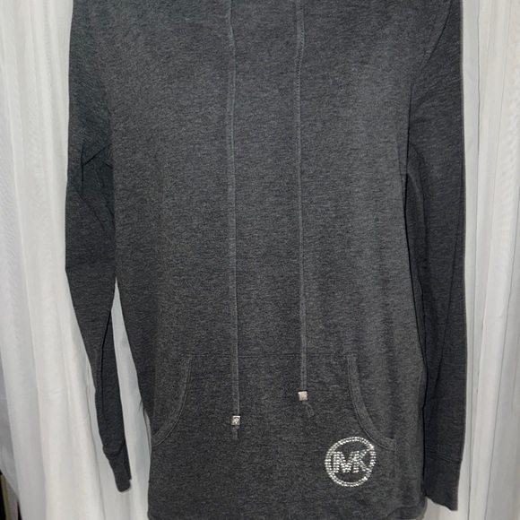Michael Kors Gray Pullover Hoodie Sweatshirt - Picture 3 of 8